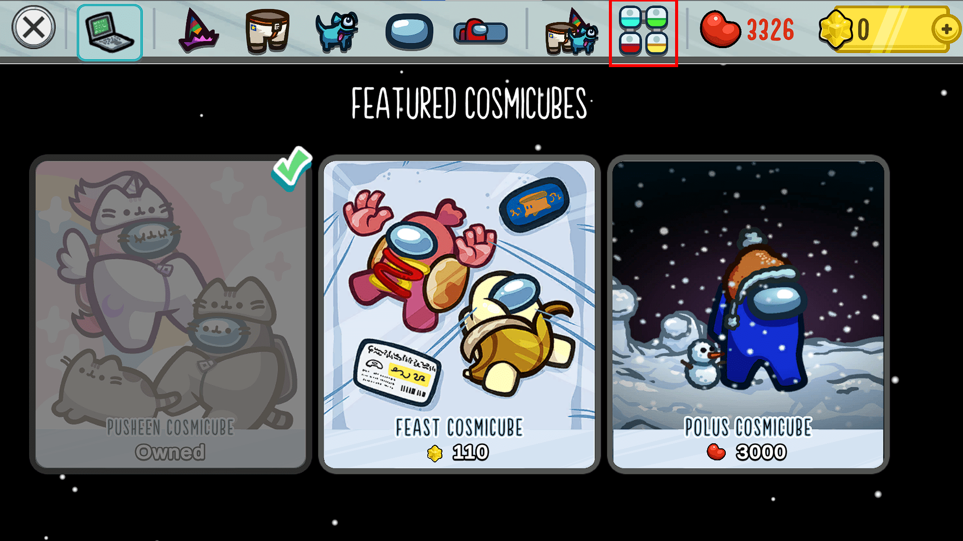 How do I use Cosmicubes and get cosmetics? Innersloth Help Center