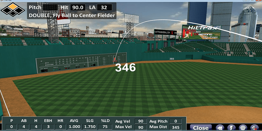 HitTrax Baseball Simulator For Better Batting InningAce