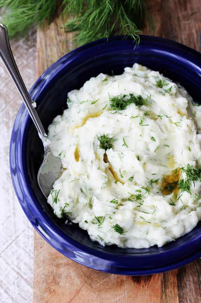 Dill Mashed Potatoes with Brown Butter Innocent Delight