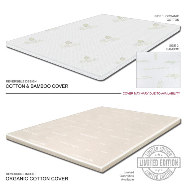 Images 3" Topper Reversible Design (5Zone Talalay Latex & Gel