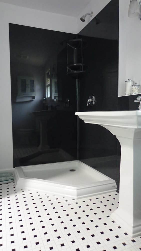 Solid Surface Shower Wall Panel & Base Kits Innovate Building Solutions