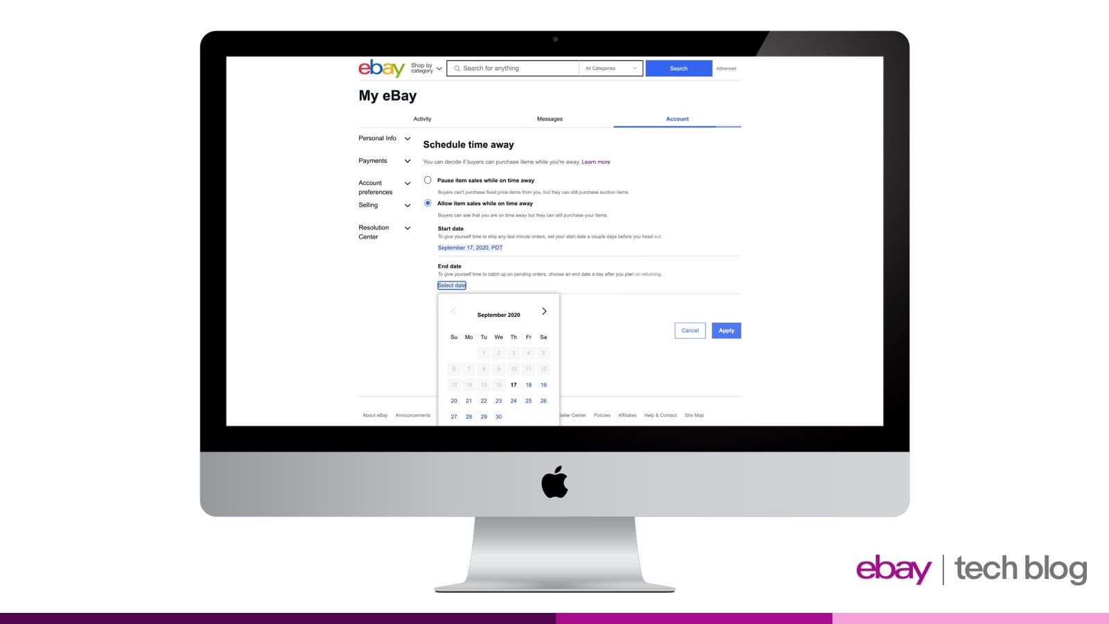 Introducing eBay’s New Time Away Feature to Help Sellers Manage Selling on eBay While on a Break