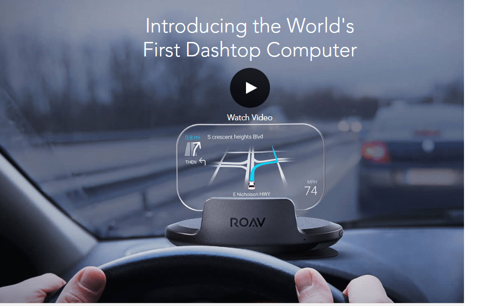 Roav Dashtop headup display for car is a smart driving assistant