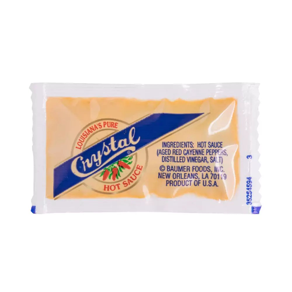 Crystal Hot Sauce 7 gram Packets 50 ct Innovative Supply Chain