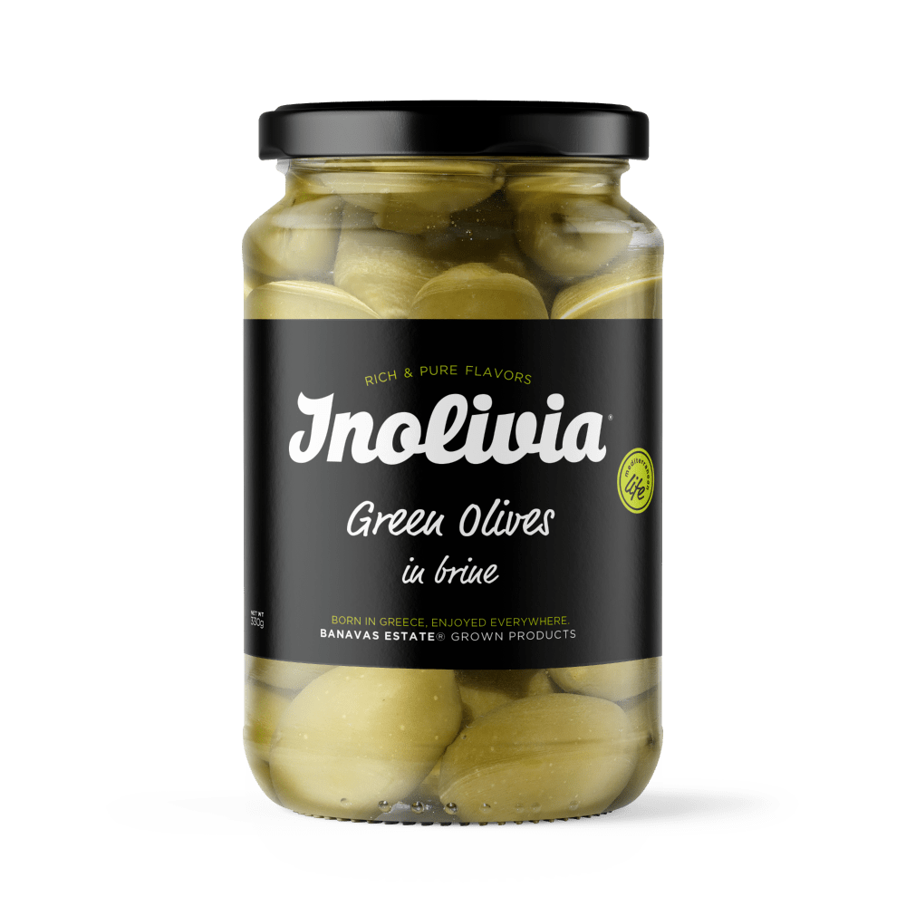 Green Olives in brine Inolivia