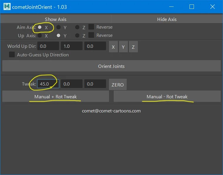 MayaでRigging(joint orient編) いのぽあ CG and GAME blog