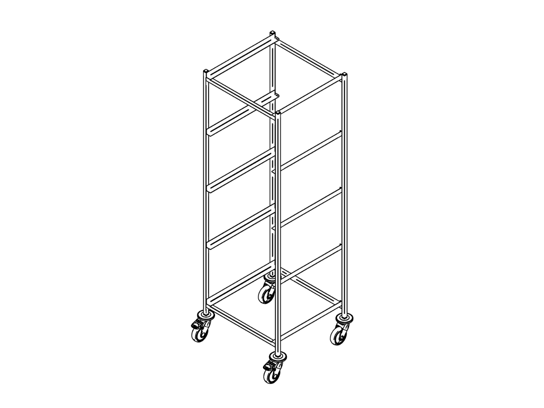 Dishwasher rack trolley K5 Inox Baltic OÜ roostevabad suurköögid