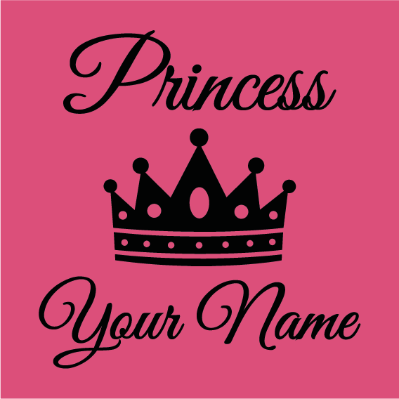 Princess Your Name Inprints Customised and Personalised Clothing