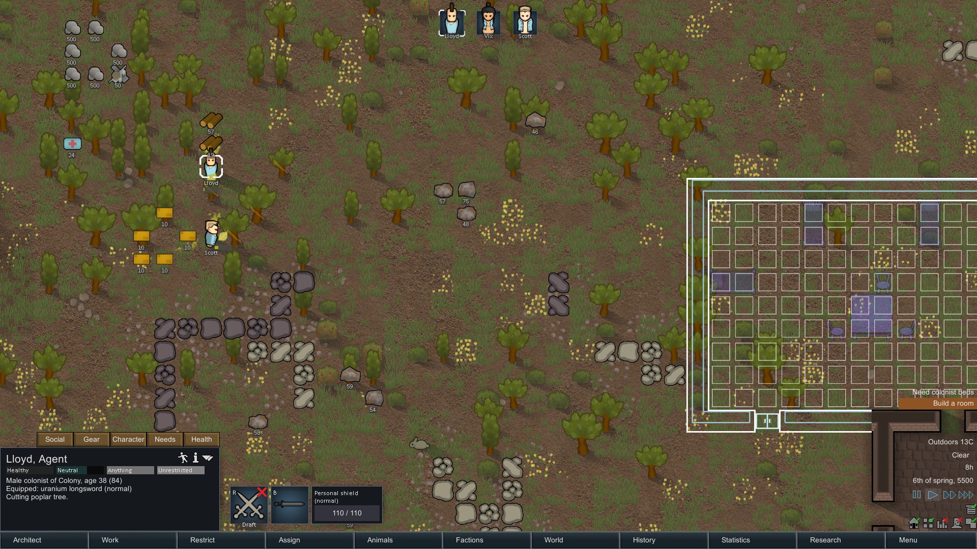 Camping adventures in Rimworld Part 1 InputError