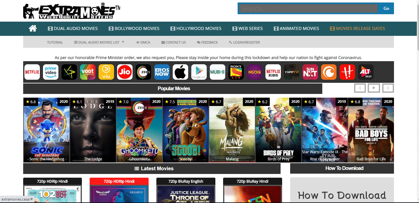 ExtraMovies 2021 Latest Hindi Dubbed Movies Bollywood Download