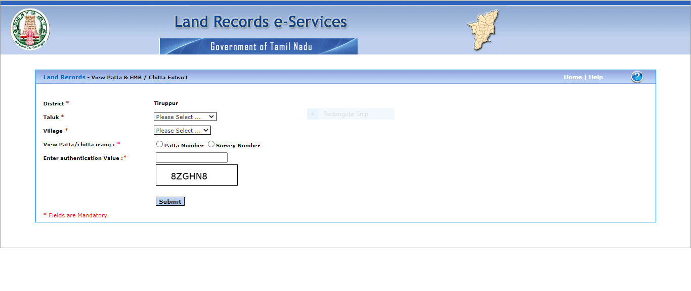 How to get Patta Chitta Online in Tamil Nadu (Patta Chitta Adangal FMB)