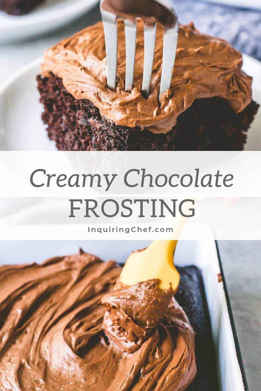 Creamy Chocolate Frosting (for an 8x8 cake) Inquiring Chef
