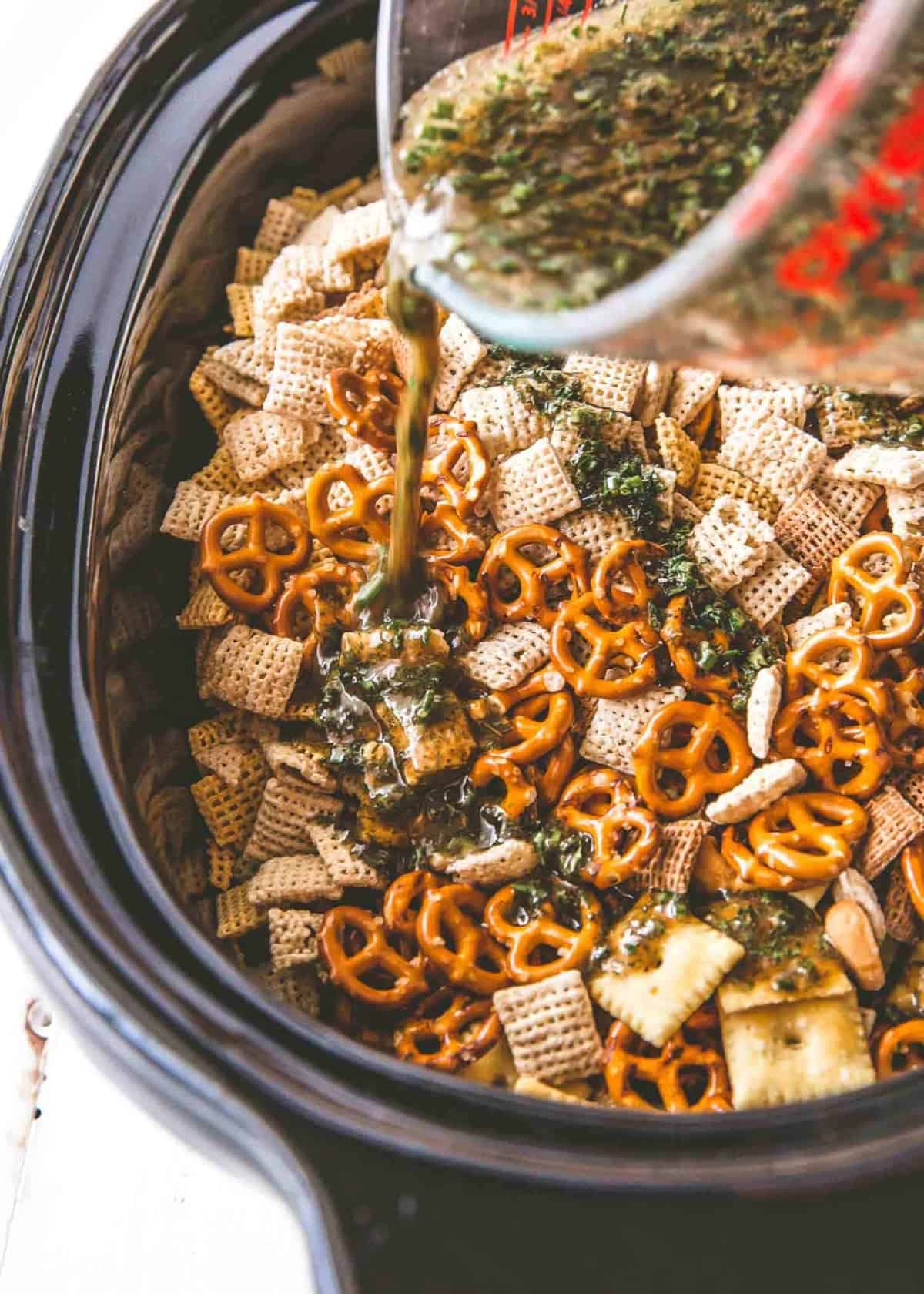 Slow Cooker Ranch Party Mix