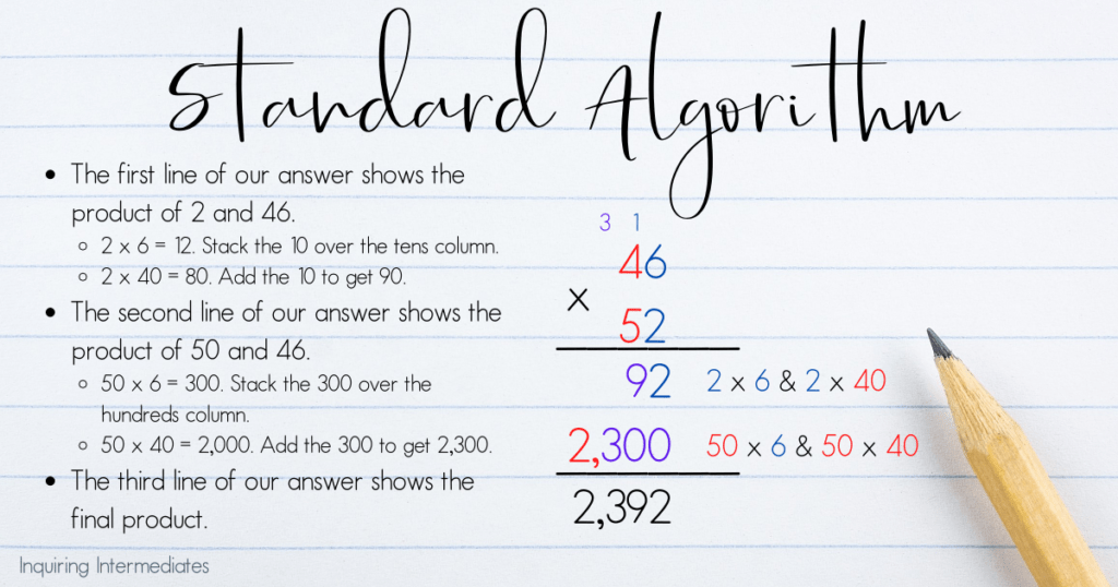 How to Do Multiplication Algorithms 4 Ways Inquiring Intermediates