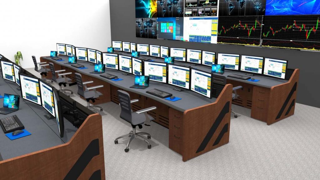 Control Room Video Wall Design Inracks NOC Control Room Furniture