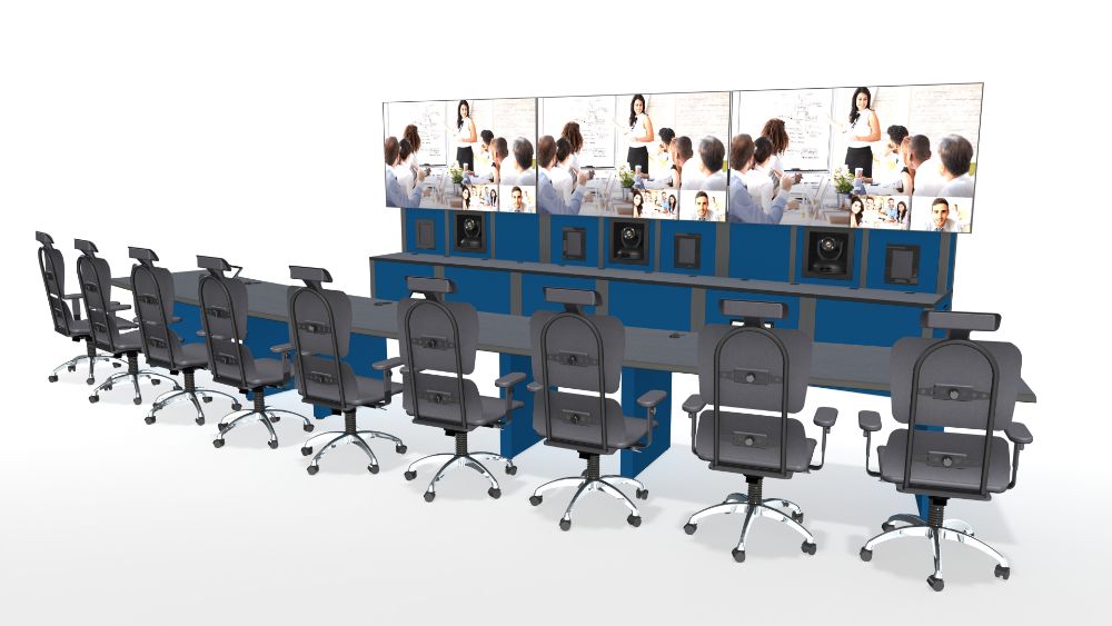 RemoteVideoConferencingSolutions Inracks NOC Control Room Furniture Solutions