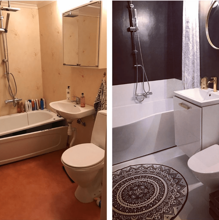 dekorplast badrum före efter Badrumsfix – Styla Ditt Badrum Med Enkla Medel! – Inredningstipset.com