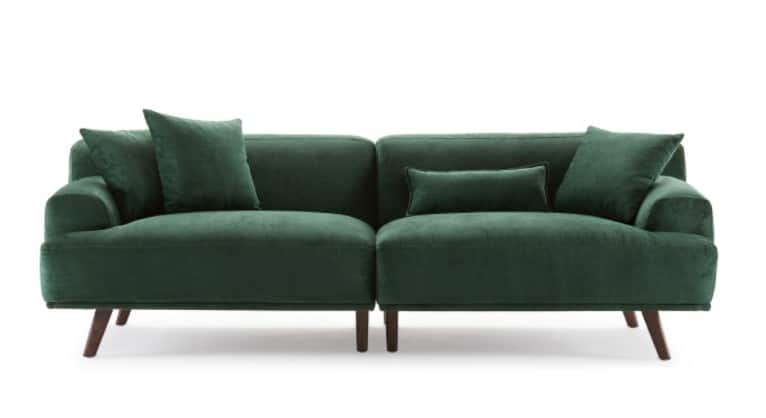 dyra soffor 7 Billiga Gröna Soffor Som Ser Dyra Ut - Inredningsvis