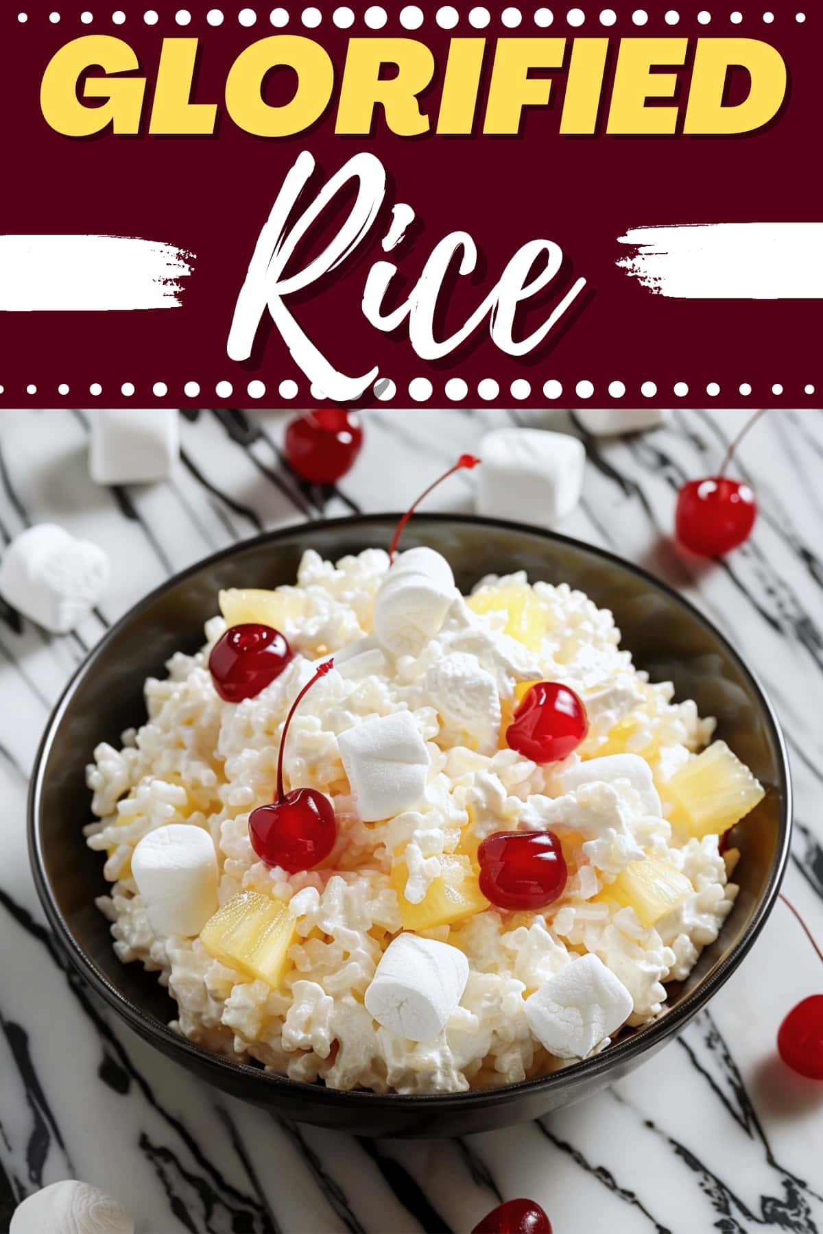 Glorified Rice Recipe (OldFashioned Dessert Salad) Insanely Good
