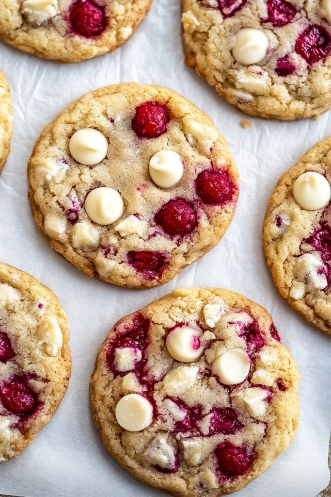 White Chocolate Raspberry Cookies Insanely Good