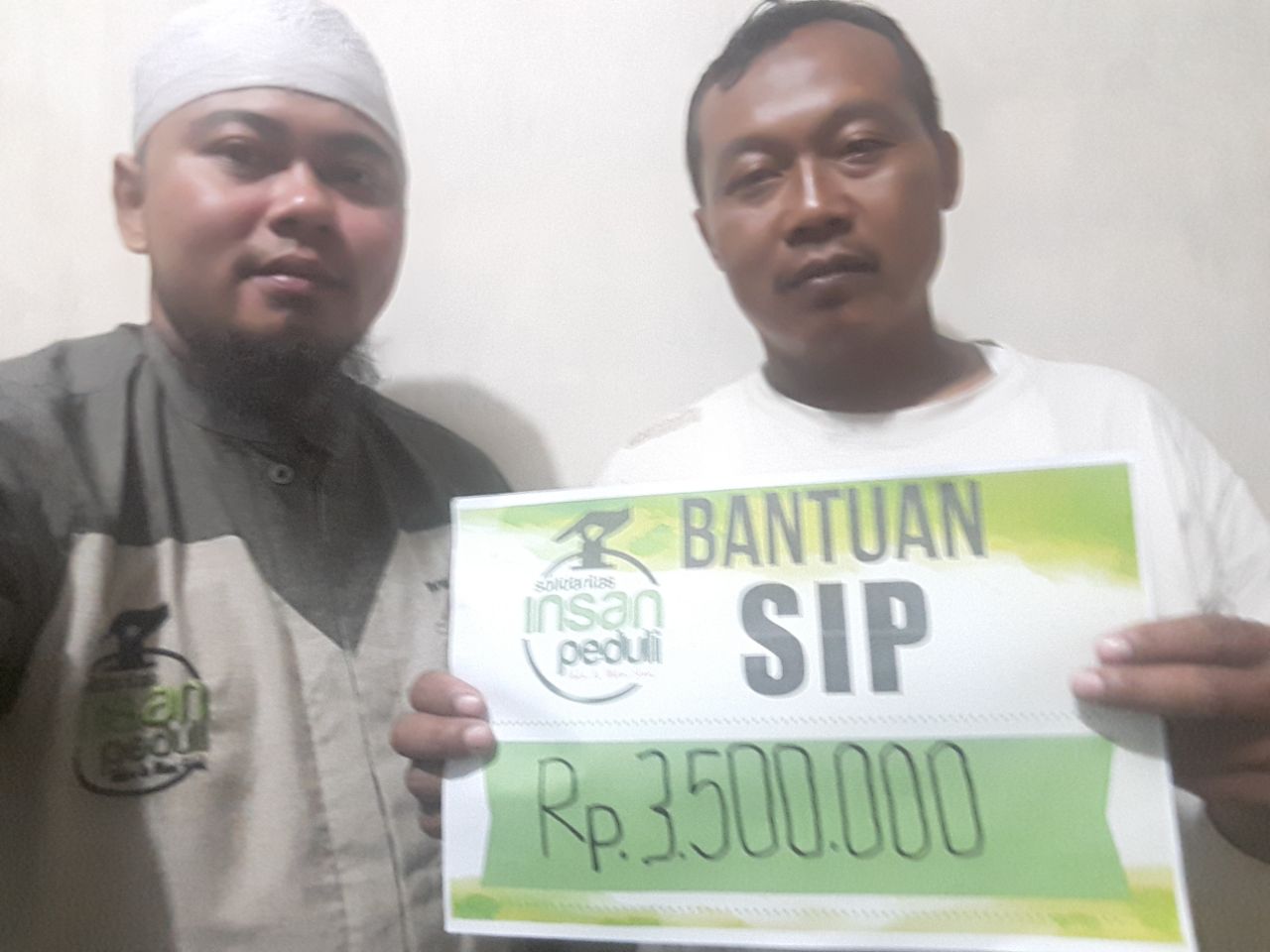 Bantuan SIP Ke-1103 Rp 3.500.000 - Solidaritas Insan Peduli