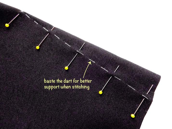 HOW TO SEW A DART AND REDUCE DART BULK Inseam Studios