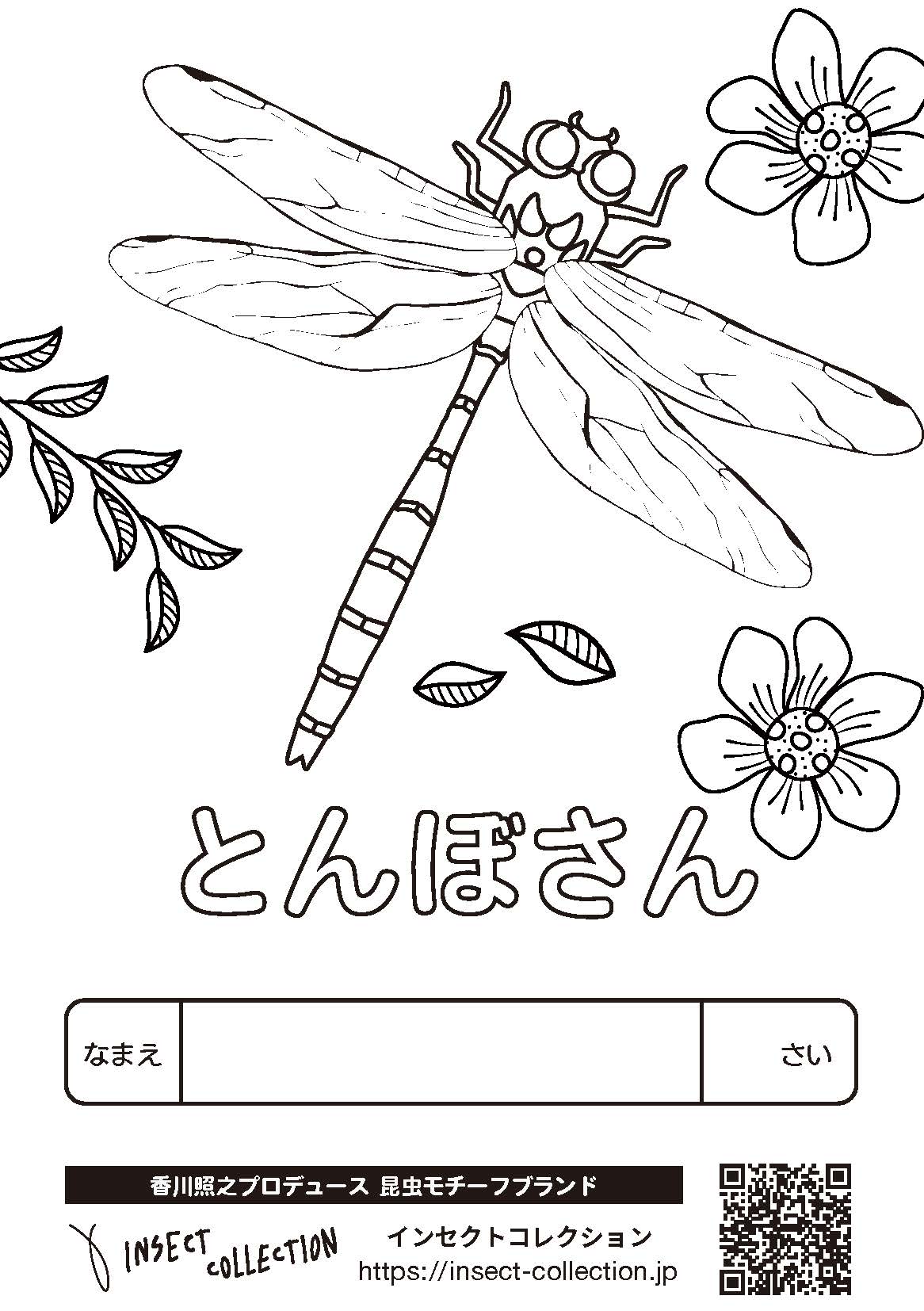 ちょうちょ 塗り絵 無料