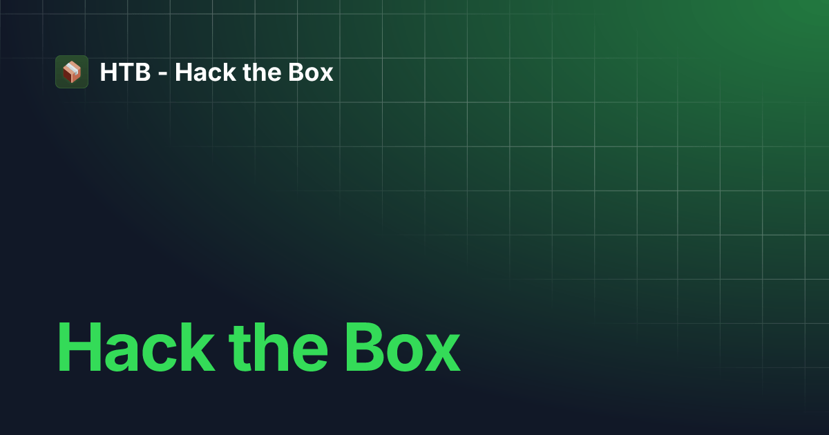 Hack the Box Hack the Box
