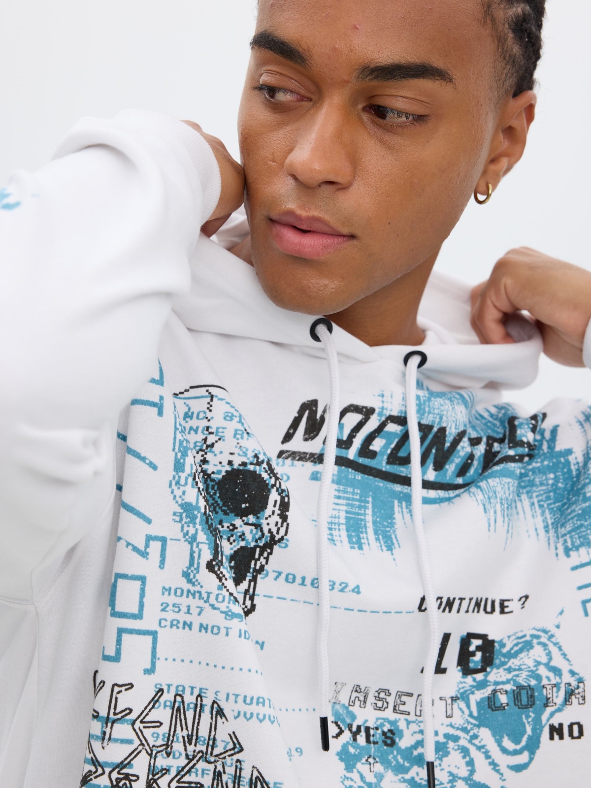 Sudadera capucha print Sudaderas Hombre INSIDE