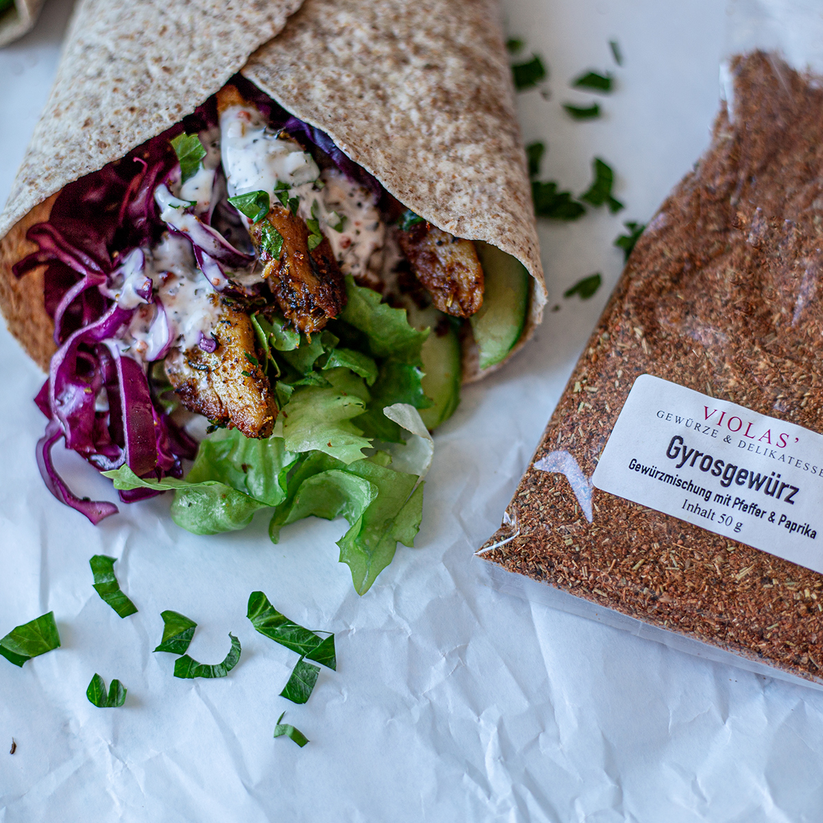 VollkornWrap mit Hühnchen inside.violas.de