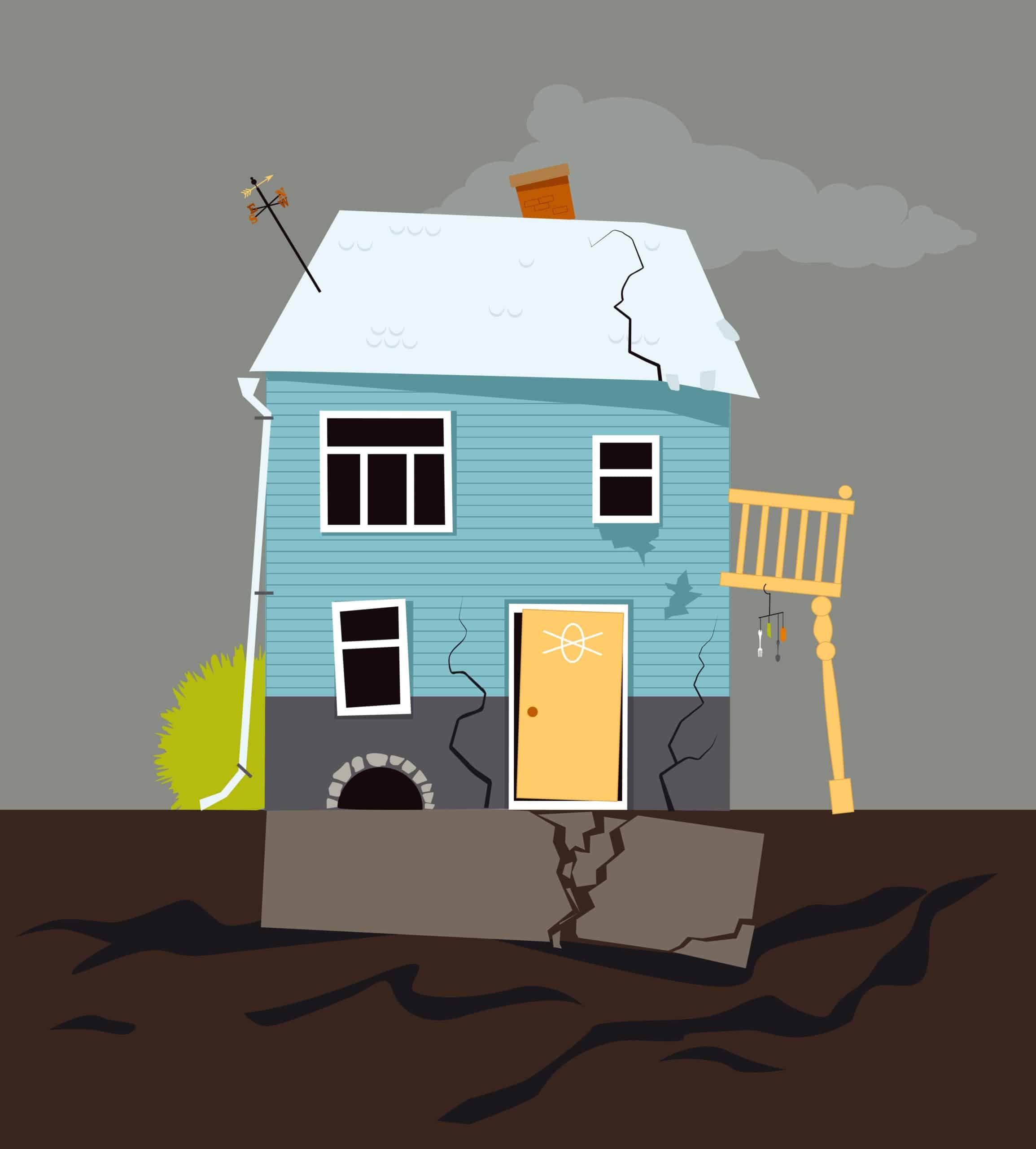 Can A House Collapse From Foundation Issues Inside & Out Property