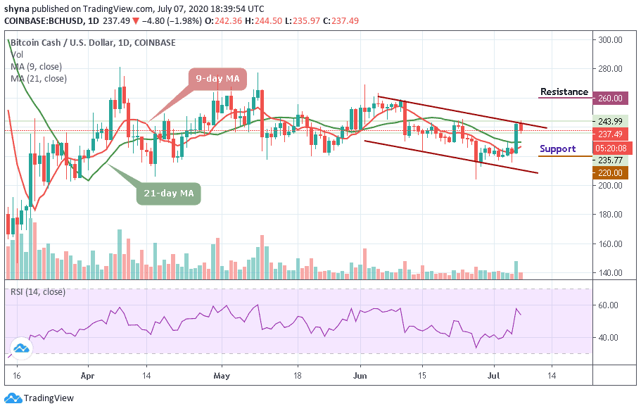Bitcoin Cash Price Prediction BCH/USD Briefly Slides