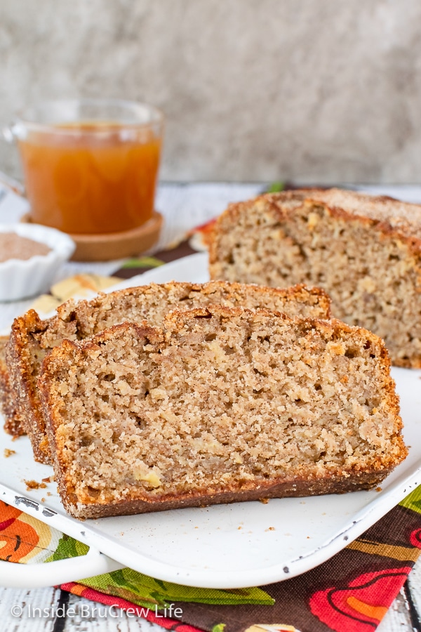 Apple Cider Bread Recipe {with Cinnamon Sugar} Inside BruCrew Life
