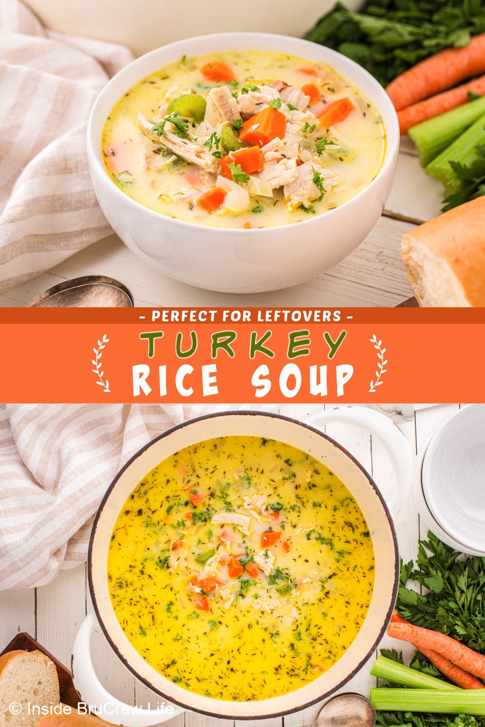 Leftover Turkey and Rice Soup Recipe Inside BruCrew Life