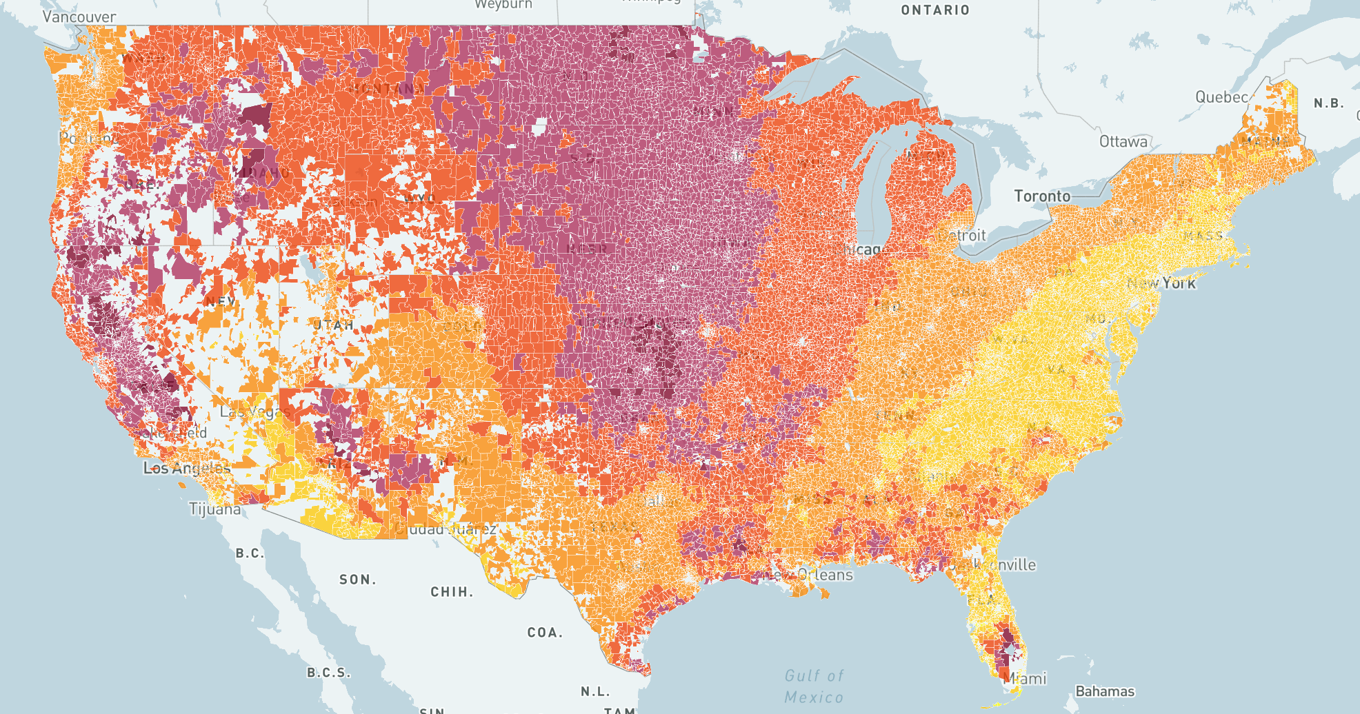 Dangerous Air We Mapped the Rise in Wildfire Smoke Across America