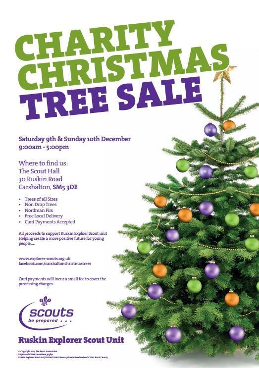 Charity Christmas tree sale, Carshalton, Dec 910 Inside Croydon
