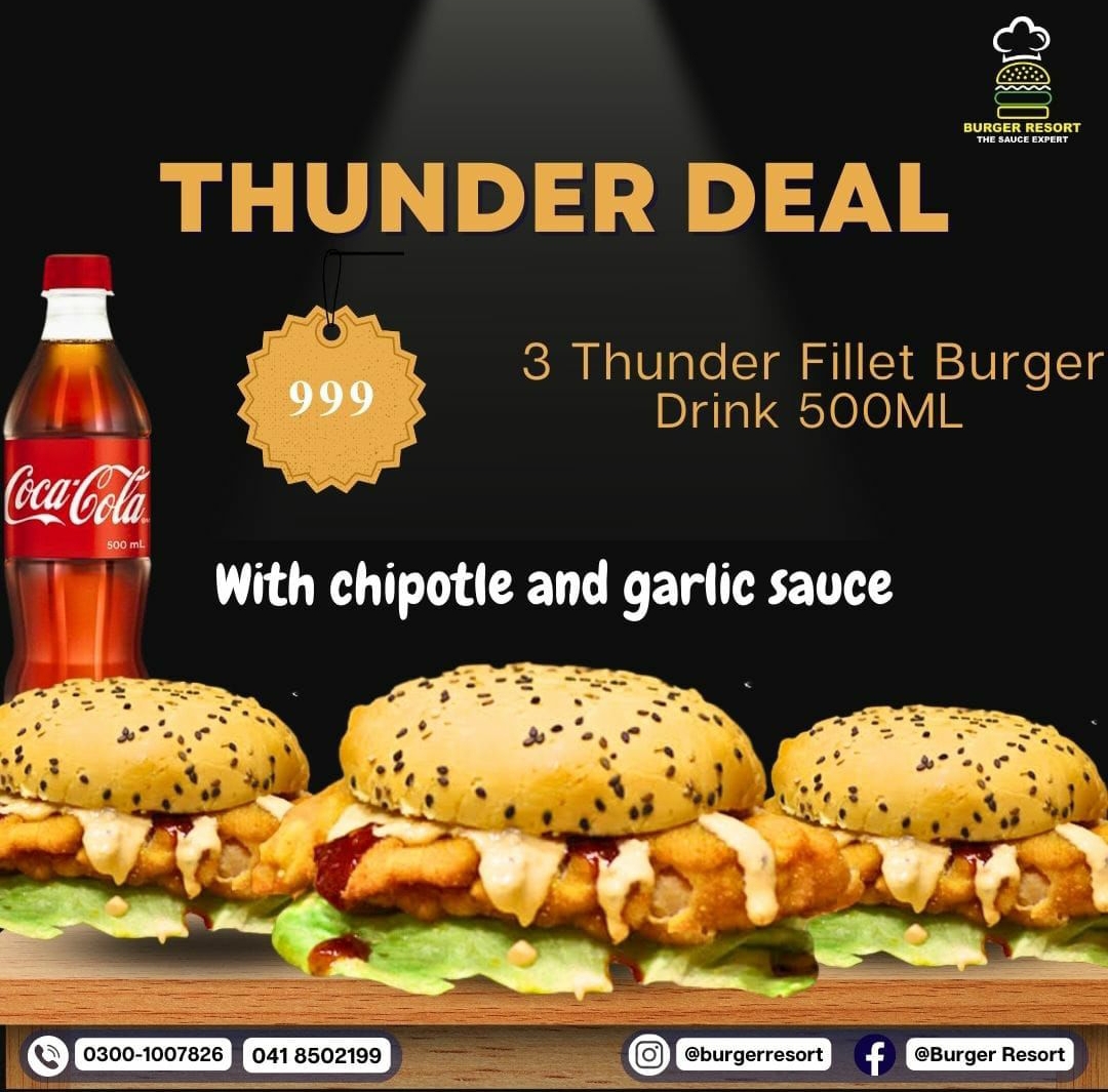 Burger Resort Location Menu Reviews Inside Faisalabad