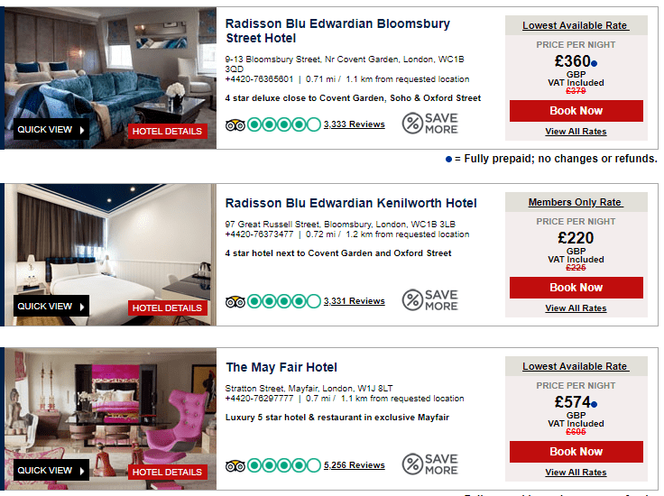 Stay at ANY Radisson Rewards Hotel for £192! InsideFlyer UK