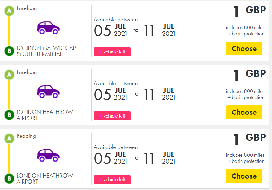 It's Back £1 Car Hire With Europcar InsideFlyer UK