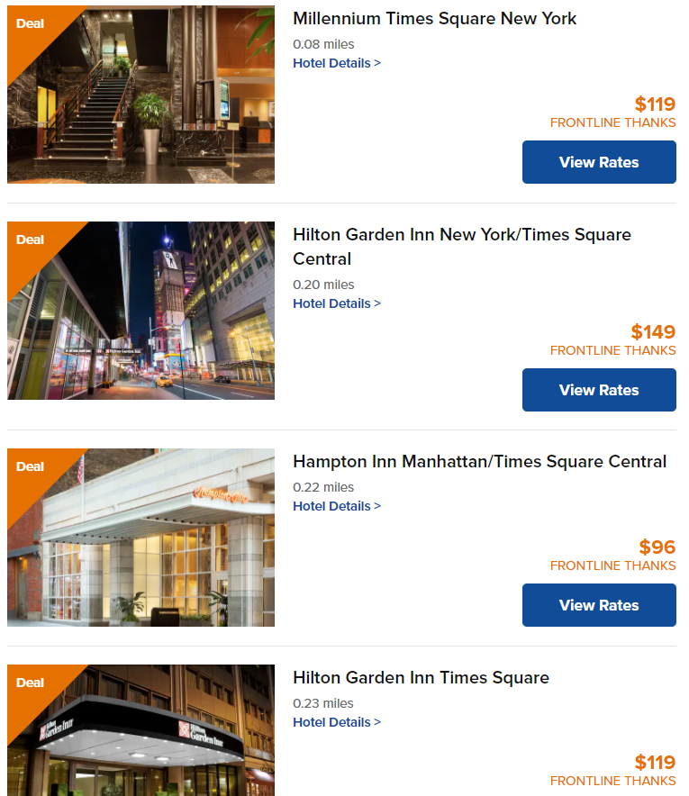 BIG Additional Hilton Discounts For All Military And Medical Workers