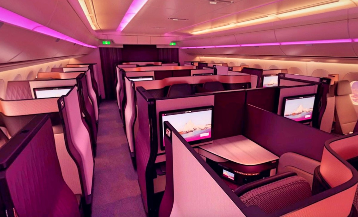 Review Qatar Airways' QSuite in de A3501000 InsideFlyer NL