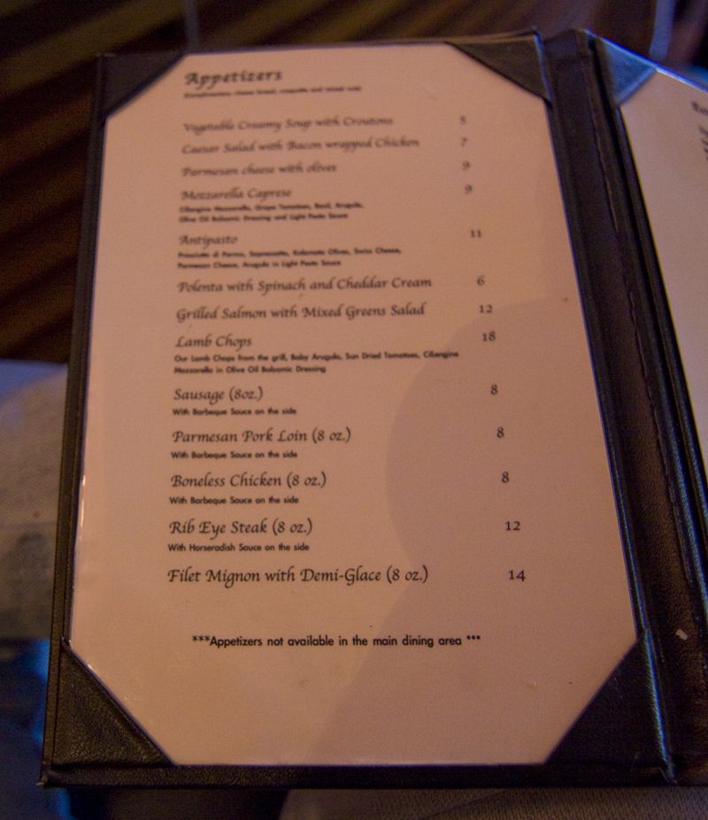 Menu for Chima Brazilian Steakhouse (2400 E Las Olas Blvd Fort