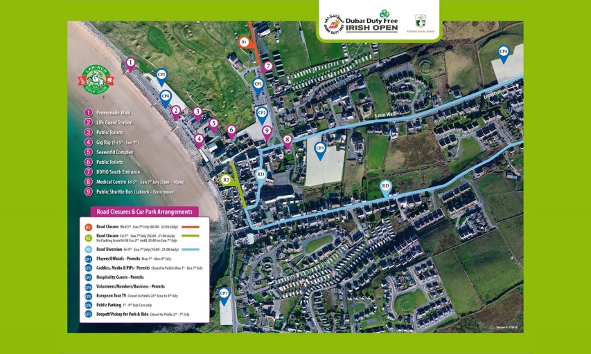 Transport Routes Confirmed for 2019 Dubai Duty Free Irish Open Inside