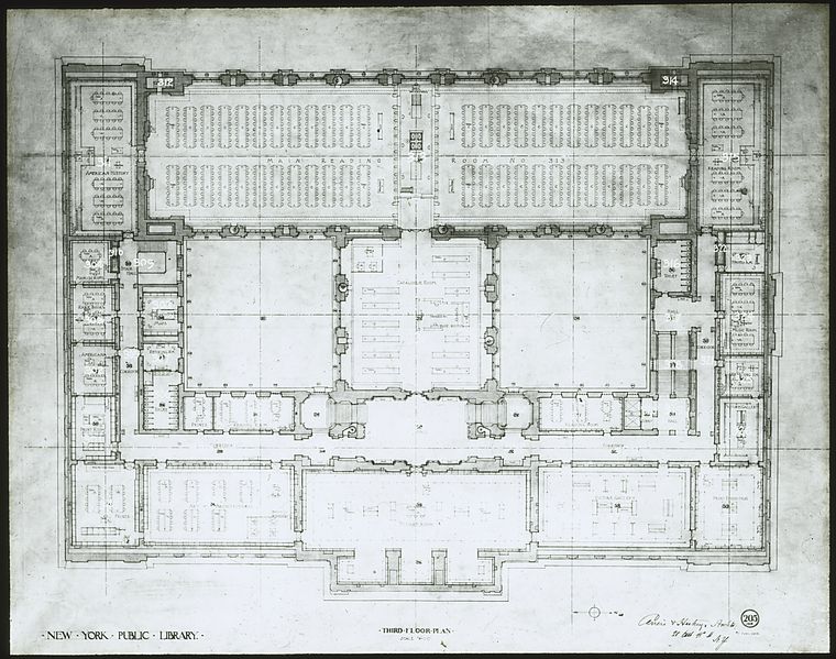 Entrance Hall, New York Public Library (1911)