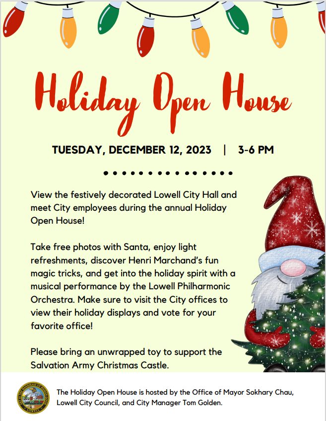 Holiday Open House InsideLowell