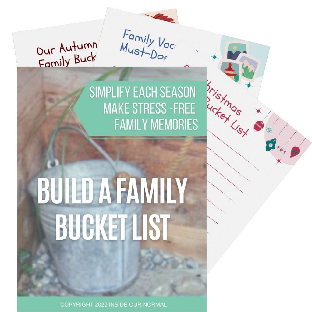 Family Bucket List Inside Our Normal