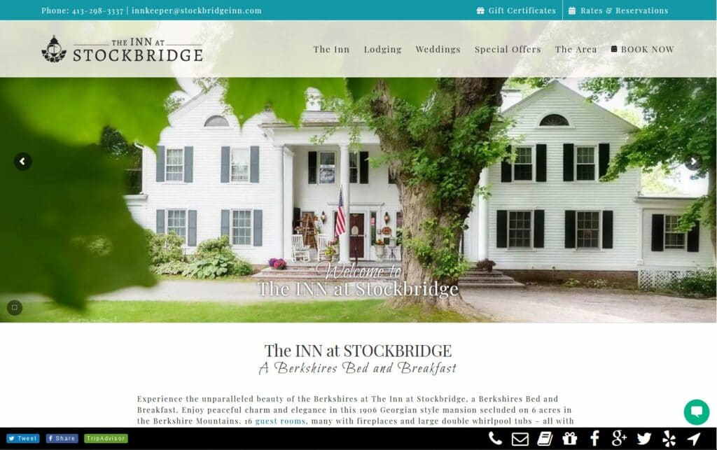 Bed and Breakfast site Design InsideOut Solutions