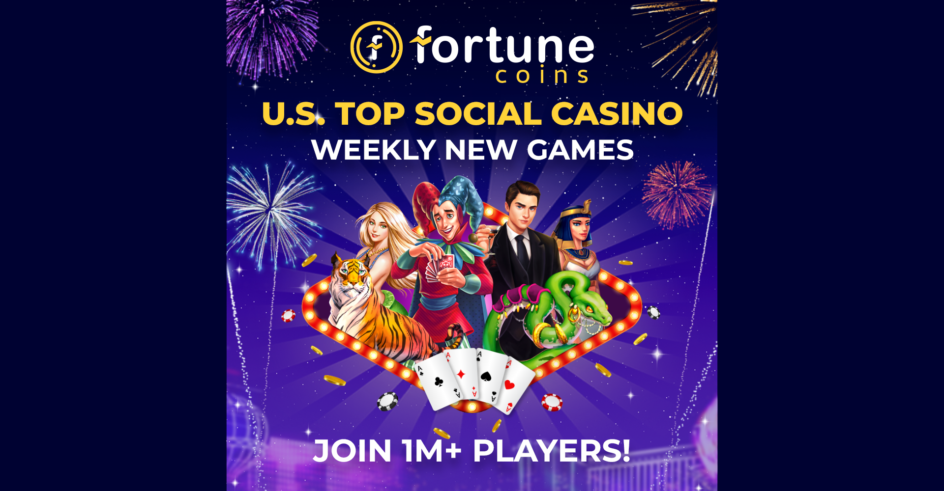 Fortune Coins No Deposit Bonus Code 14 FCs & 650K GCs New Player