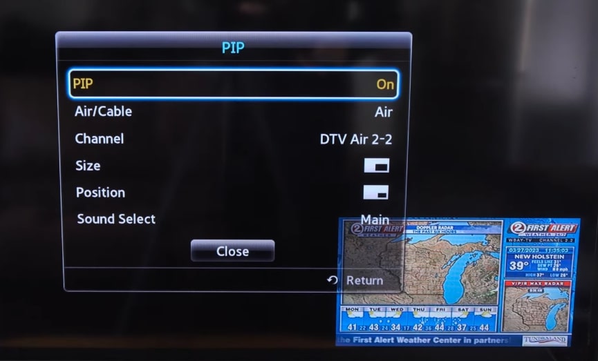 How To Use PIP Mode On Samsung TV (Picture In Picture) 2024