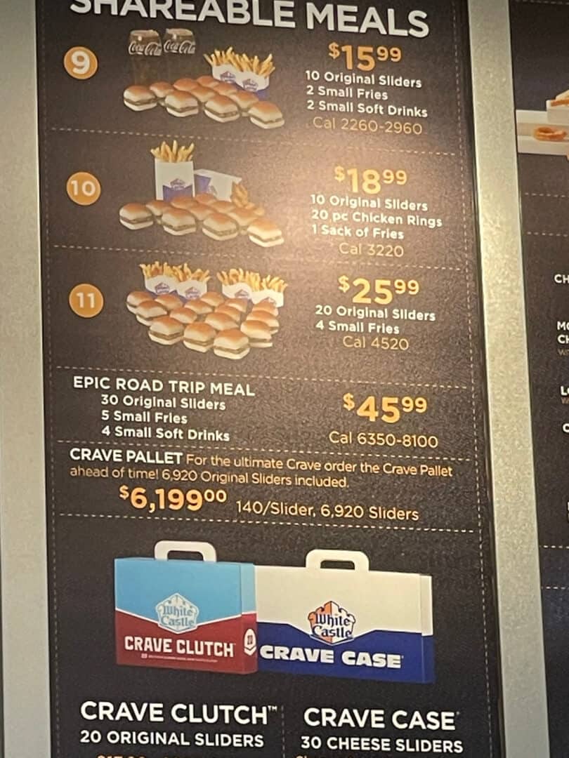 White Castle Next to Disney Offers 6,199 Combo to Guests Inside the